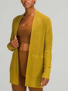 Lululemon Cashlu Sweater Wrap Auric Gold Size XS/S